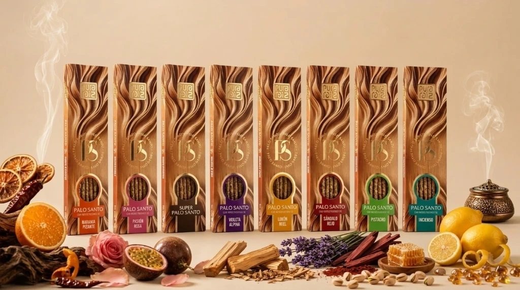 Sahumerio Palo Santo Natural (Naranja Picante)